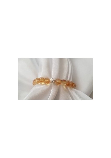 Sitrin Taşı Bileklik (925 Ayar Gümüş Düğüm Kapama) fırsatları