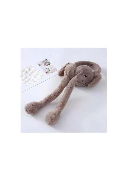 Peluş Tavşan Kulaklıklı Hareketli Yumuşak Kulaklık Sıcak Tutan Kulaklık Peluş Kulaklık Bere Kulaklık