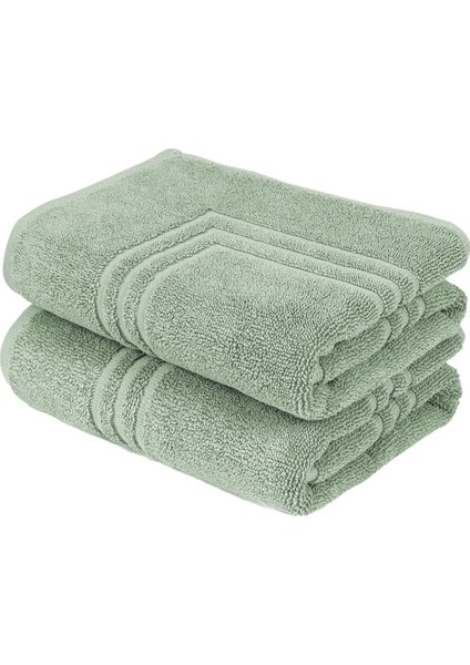 Boheme %100 Pamuklu Lüks 2'li Banyo Paspası Seti | 50X70CM | Buz Yeşili fiyatları