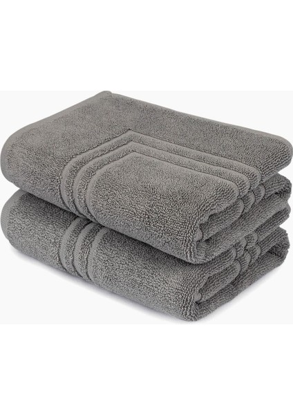 Boheme %100 Pamuklu Lüks 2'li Banyo Paspası Seti | 50X70CM | Antrasit fiyatları