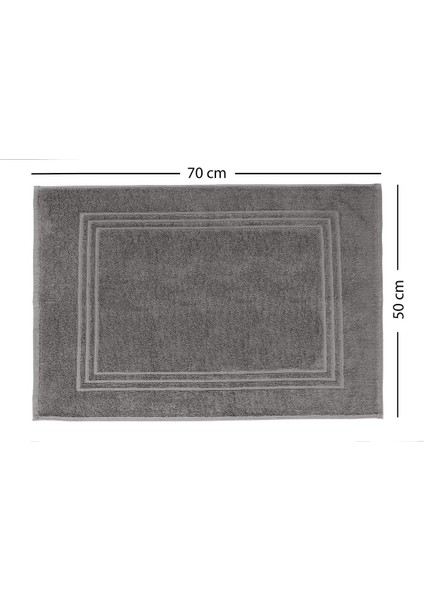 Boheme %100 Pamuklu Lüks 2'li Banyo Paspası Seti | 50X70CM | Antrasit modelleri