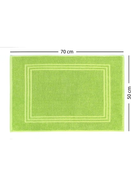 Boheme %100 Pamuklu Lüks 2'li Banyo Paspası Seti | 50X70CM | Yeşil modelleri