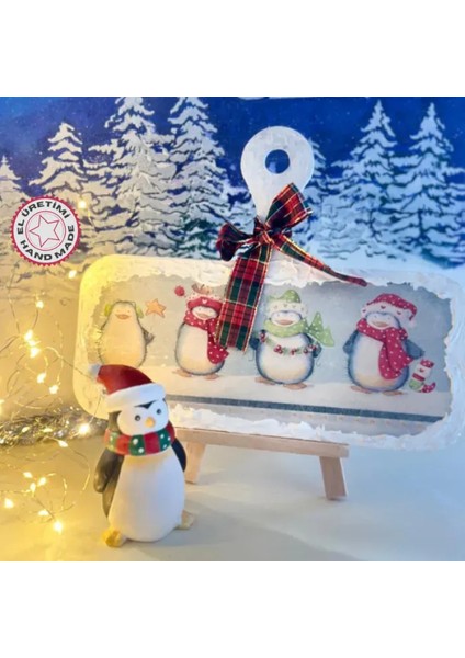 El Yapımı Penguen Biblo ve Ahşap Supla Pano Dekoratif Set fiyatları