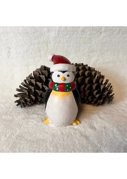 El Yapımı Penguen Biblo ve Ahşap Supla Pano Dekoratif Set