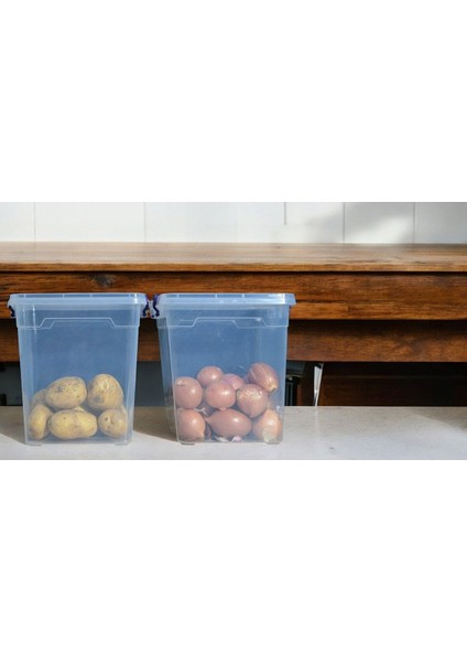 11 Litre Plastik Kilitli Kapaklı Dikey Derin Meyve Sebze Saklama Düzenleme ve Depolama Kabı fırsatları