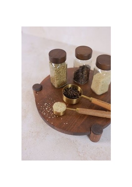 Ahşap Yuvarlak Ayaklı Stand 25 cm