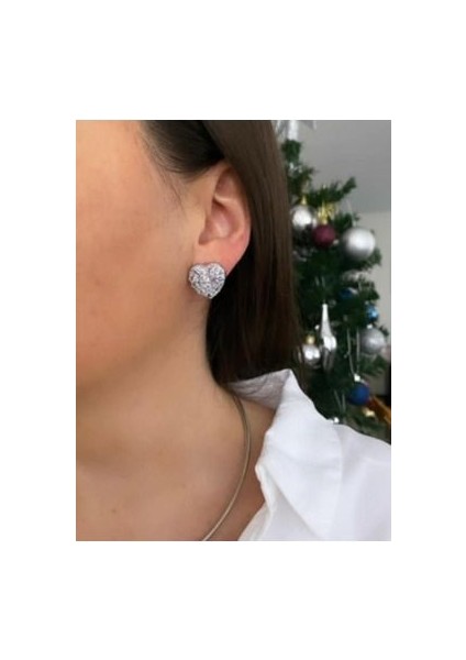 Zirkon Taşlı Kalp Küpe fırsatları