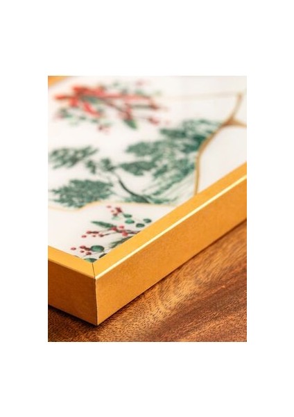 Lcw Home Beyaz Çiçek Baskılı Dekoratif Tepsi 25X45 cm modelleri