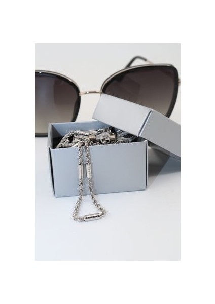 Çelik Gümüş Renk. Gözlük Zinciri. Özel Tasarım Steel. Gözlük Ipi. Gözlük Askısı. Unisex