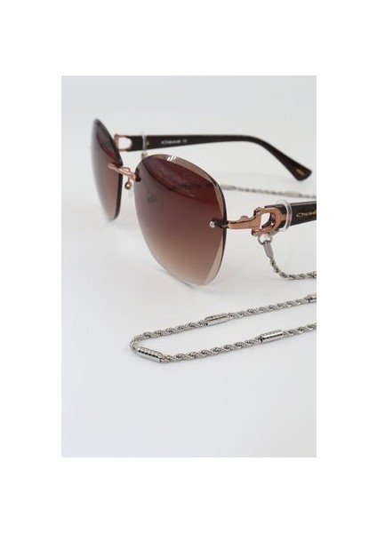 Çelik Gümüş Renk. Gözlük Zinciri. Özel Tasarım Steel. Gözlük Ipi. Gözlük Askısı. Unisex fırsatları