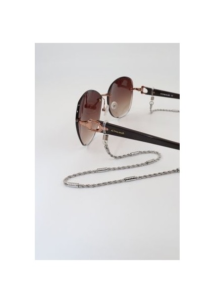 Çelik Gümüş Renk. Gözlük Zinciri. Özel Tasarım Steel. Gözlük Ipi. Gözlük Askısı. Unisex indirimleri