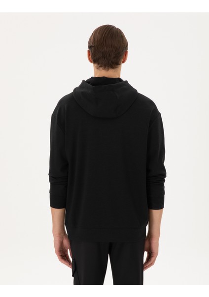 Erkek Siyah Comfort Fit Sweatshirt 50290615-VR046 indirimleri