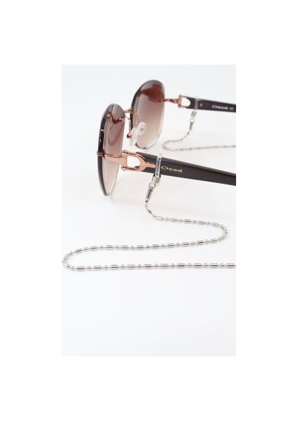 Çelik Gümüş Renk. Gözlük Zinciri. Özel Tasarım Steel. Gözlük Ipi. Gözlük Askısı. Unisex. fırsatları