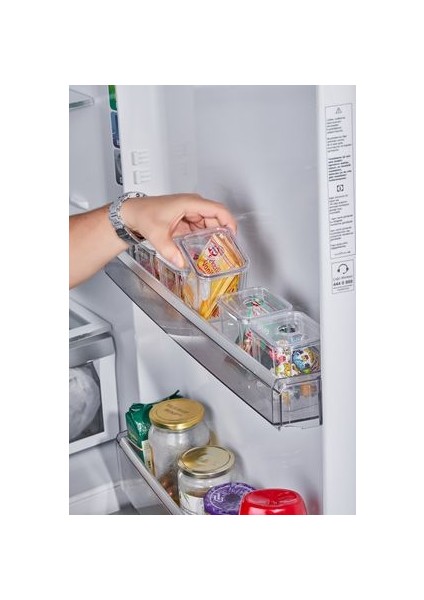 6lı Kapaklı Saklama Kutusu Seti Dolap Düzenleyici Şeffaf indirimleri