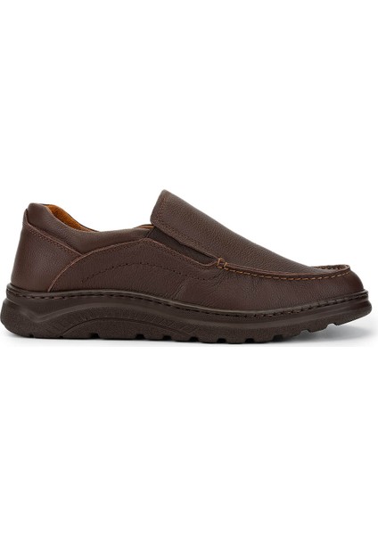 Erkek Deri Kahverengi Casual Ayakkabı 626 3000-2 Erk Ayk SK24-25 Kahve Fltr
