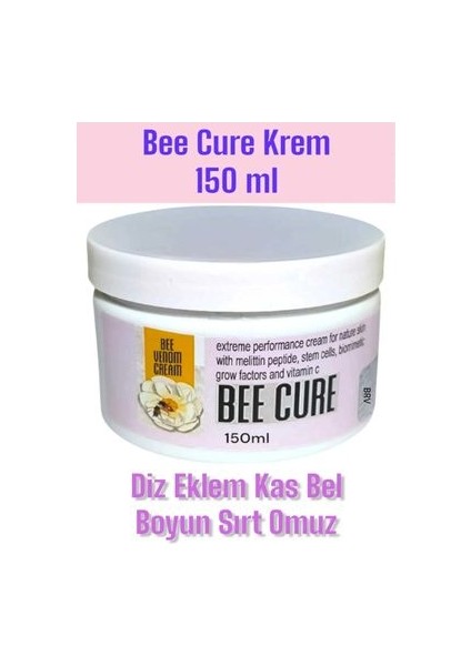 Bee Cure Krem Ağrılarınız Için Vücut ve Bölgesel Bakım 150 ml