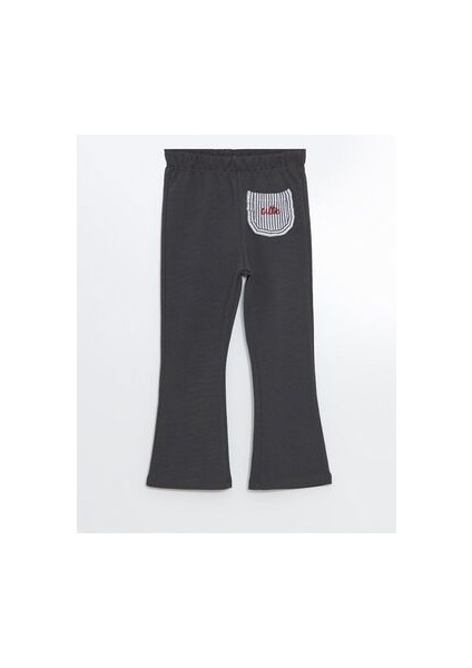 Lcwk Beli Lastikli Ispanyol Paça Kız Çocuk Tayt