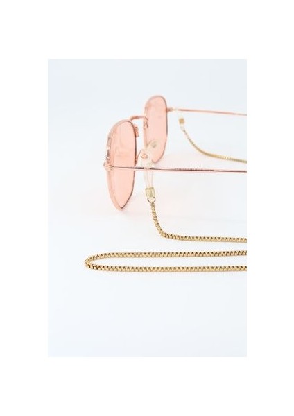 Çelik Gold. Gözlük Zinciri. Özel Tasarım Steel. Gözlük Ipi. Gözlük Askısı. Unisex fırsatları