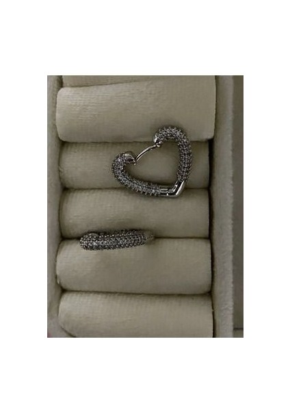 Zirkon Taşlı Kalp Küpe fiyatları