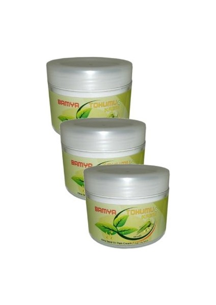 Vücut Sızılarını Gideren Bamya Tohumu Yağlı Bakım ve Mesaj Kremi 100 ml x 3 Adet