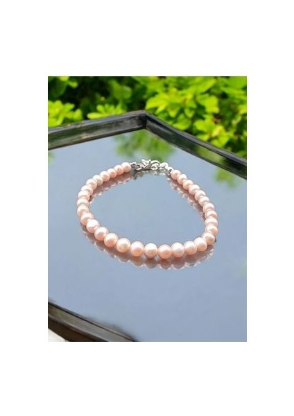 Inci Natural Pembe Inci Bileklik 6/7 mm indirimleri