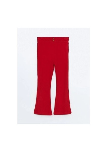 Lcw Baby Kırmızı Beli Lastikli Ispanyol Paça Kız Bebek Tayt Cent Trade