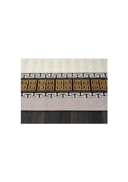 Telve Gri Bambu Tarz Modern Yumuşak Akrilik Dokuma Gold Halı Çerçeveli Desenli Halı Salon Halısı Oturma Halısı fırsatları
