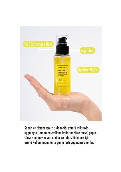 Next-Gen Snail Mucin 96% Ultimate ESSENCE100ML - Salyangoz Özlü Nemlendirici ve Besleyici Tonik