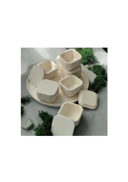 Dekoratif Kapaklı Takı Aksesuar Kutusu 5 Adet Mini Organizer