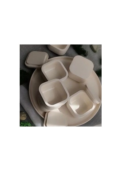 Dekoratif Kapaklı Takı Aksesuar Kutusu 5 Adet Mini Organizer