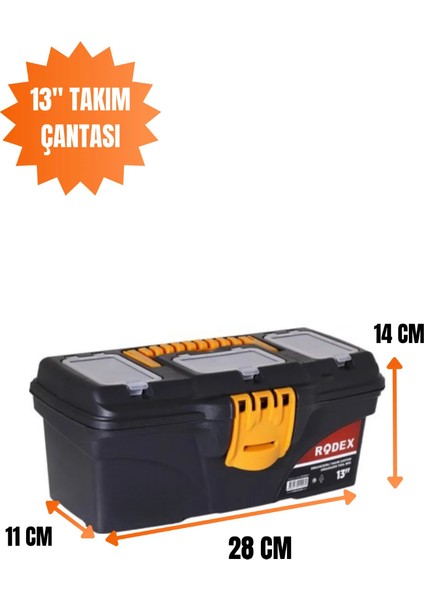Takım Çantası Alet Plastik Açma Kapatmalı OTCOR13