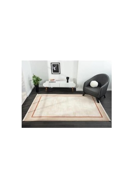 Dream Bej Halı Kiremit Çerçeveli Kenarlı Modern Desen Akrilik Iplik Salon ve Oturma Odası Halısı fiyatları