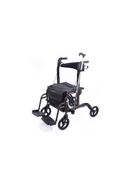 DM-9124 Lüx Ayak Pedallı Alüminyum Rolatör (Hem Rolatör Hem Tekerlekli Sandalye) fiyatları