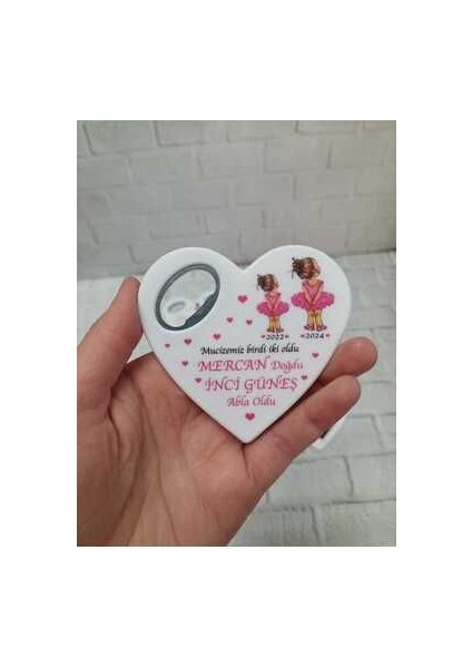 25 Adet Kalp Magnet Açacak Yeni Doğan, Doğum Günü, Sünnet, Nişan, Söz, Düğün Hediyelik