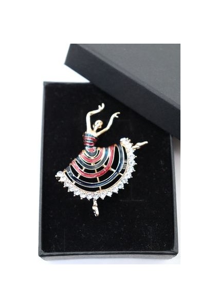 Balerin Broş. Kristal Taşlı Tasarım Balerin Broş. Yaka Iğnesi Broş. Kadın Broş. Broş. fiyatları