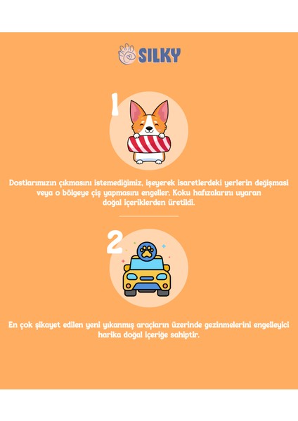 Sılky - Köpekler için Uzaklaştırıcı ve Tuvalet Eğitim Desteği Spreyi - 100ml