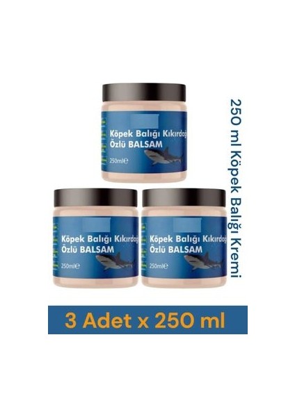 Köpek Balığı Kıkırdağı Kremi Agrılarınız Için 250 ml x 3 Adet