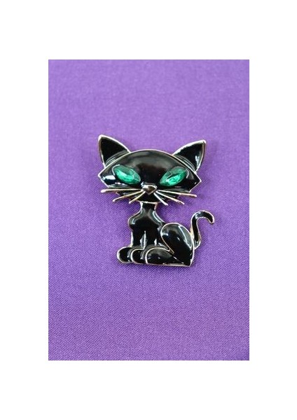 Kedi Broş. Taşlı Tasarım Broş. Yaka Iğnesi Broş. Kadın Broş. Broş. Erkek Broş. Unisex fırsatları