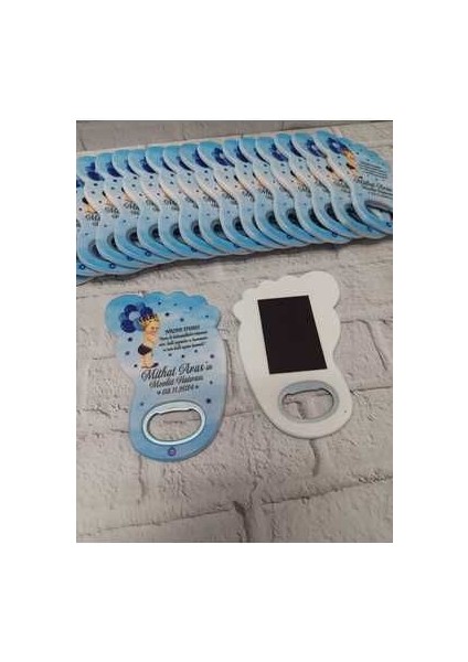 25 Adet Ayak Magnet Açacak Yeni Doğan, Doğum Günü, Sünnet, Nişan, Söz, Düğün Hediyelik