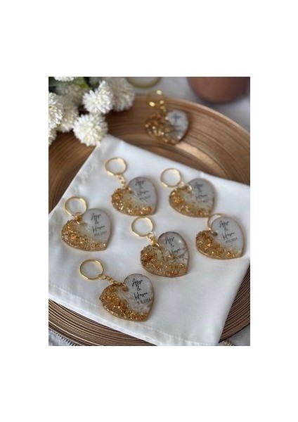 Taşlı Kalpli Anahtarlık 30 Adet fırsatları