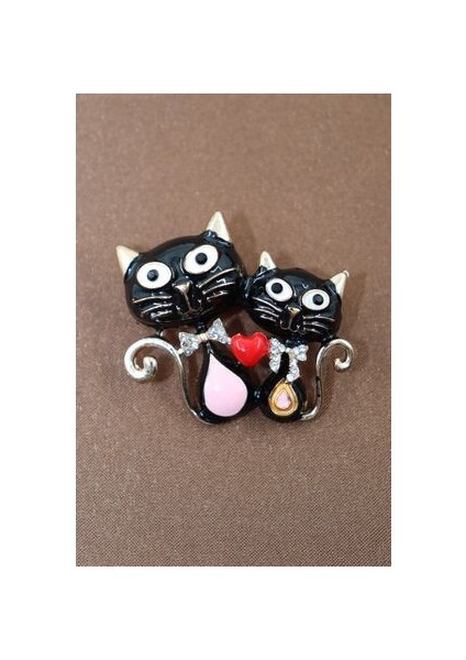 Kedi Broş. Taşlı Tasarım Broş. Yaka Iğnesi Broş. Kadın Broş. Broş. Erkek Broş. Unisex. fırsatları