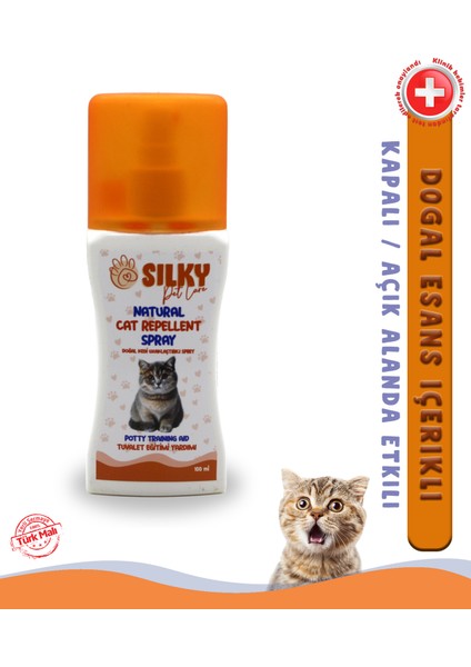 - Kedi Uzaklaştırıcı Ve Tuvalet Eğitim Spreyi - Doğal Esans İçerikli ( 100Ml )