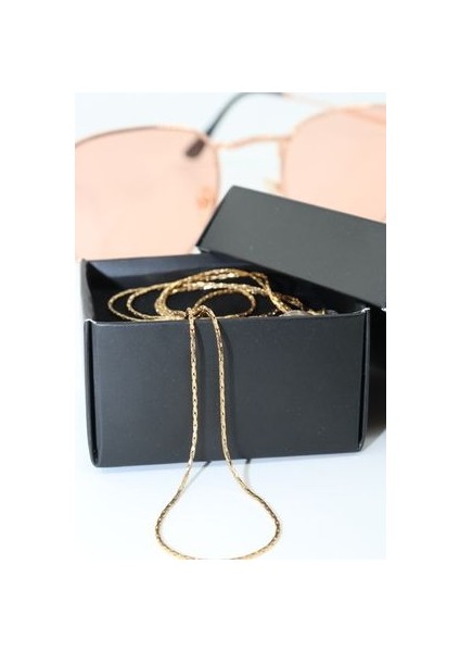 Çelik Gold. Gözlük Zinciri. Özel Tasarım Steel. Gözlük Ipi. Gözlük Askısı. Unisex
