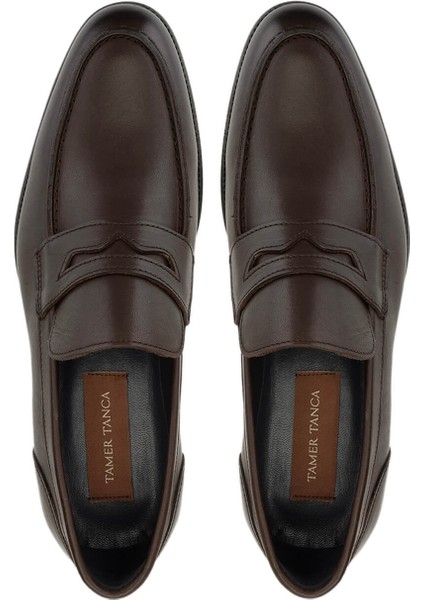 Erkek Hakiki Deri Kahverengi Loafer Ayakkabı 1097 8025 Erk Ayk SK24-25 Kahve indirimleri