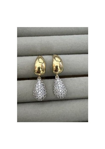 Taşlı Sallantılı Damla Küpe fiyatları