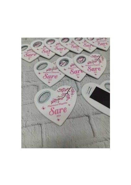 30 Adet Kalp Magnet Açacak Yeni Doğan, Doğum Günü, Sünnet, Nişan, Söz, Düğün Hediyelik