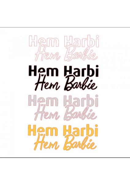 Harbi Kız Otomobil - Motosiklet Sticker 17X6.5CM