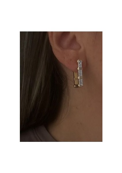 Bgue Modeli Dikdörtgen Küpe indirimleri