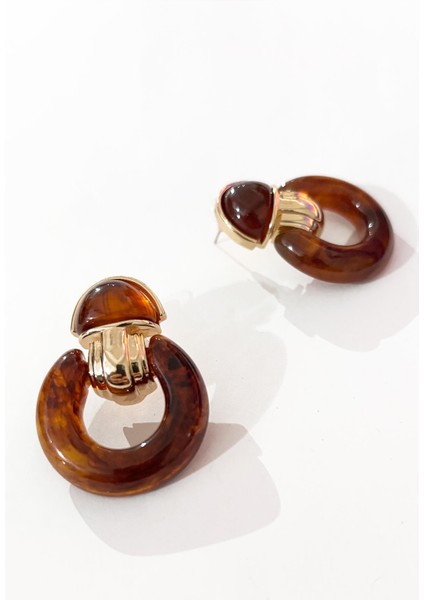 Akrilik Maun Elegans Tokmak Sallantılı Küpe fiyatları