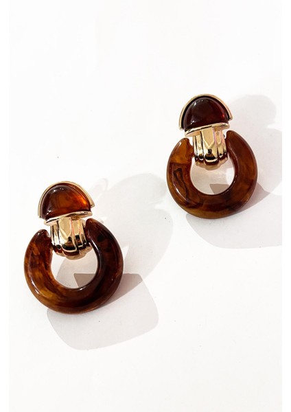 Akrilik Maun Elegans Tokmak Sallantılı Küpe fırsatları